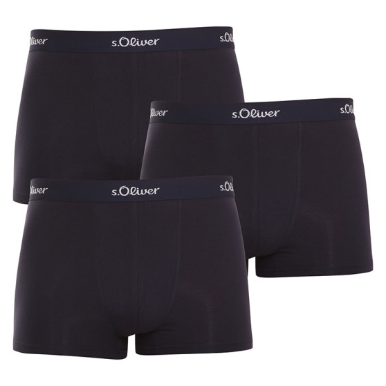 3PACK herenboxershort S.Oliver donkerblauw (JH-34B-31184142)