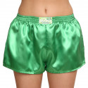 Damesboxershorts Styx klassiek elastisch satijn donkergroen (L689)