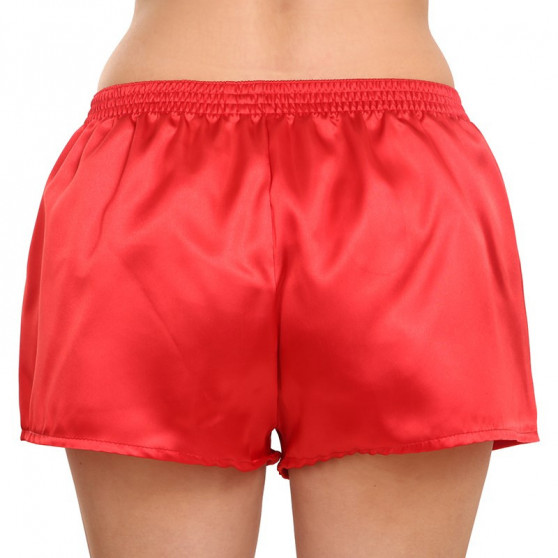 Damesboxershorts Styx klassiek elastisch satijn rood (L663)