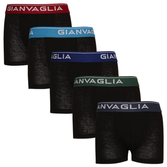 5PACK kinderboxershort Gianvaglia zwart (026)