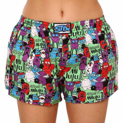 Damesboxershorts Styx kunst klassieke rubberen monsters (K1555)