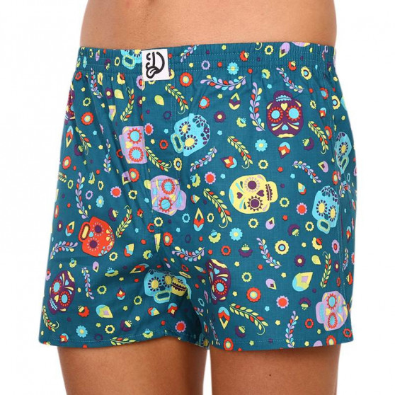 Vrolijke Herenboxershort Dedoles Schedels en bloemen (D-M-UN-LB-C-C-1464)