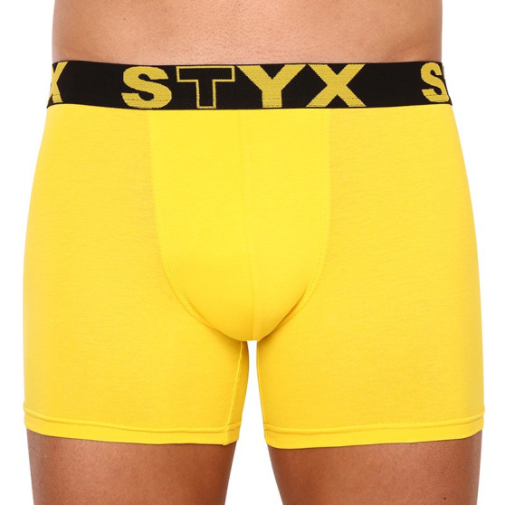 Herenboxershort Styx lang sportelastisch geel (U1068)