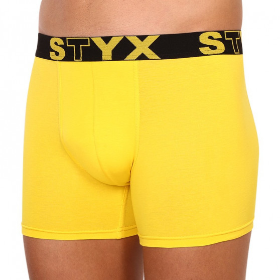 Herenboxershort Styx lang sportelastisch geel (U1068)