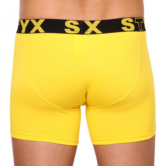 Herenboxershort Styx lang sportelastisch geel (U1068)