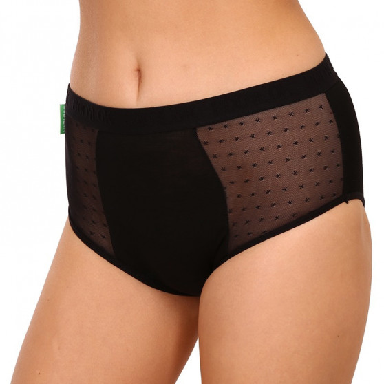 Bodylok Menstruatieslip Bamboe Hi-Waist Zwart Medium Menstruatie (BD22044)