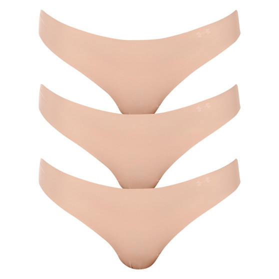 3PACK dames string Under Armour beige (1325615 249)