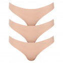 3PACK dames string Under Armour beige (1325615 249)