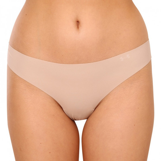 3PACK dames string Under Armour beige (1325615 249)