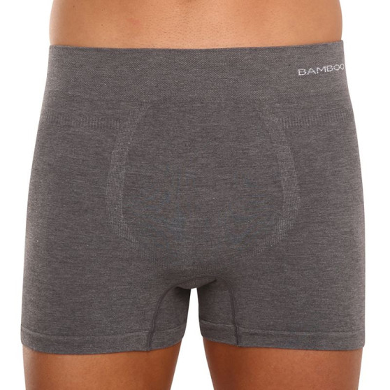 Herenboxershort Gino naadloos bamboe grijs (54005)