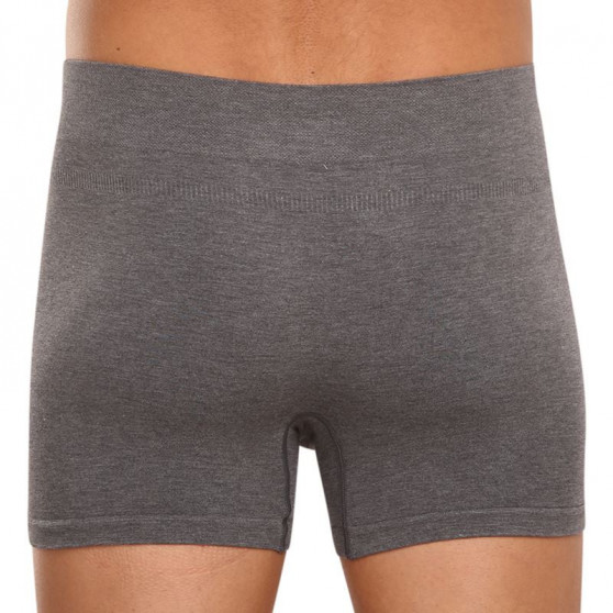 Herenboxershort Gino naadloos bamboe grijs (54005)