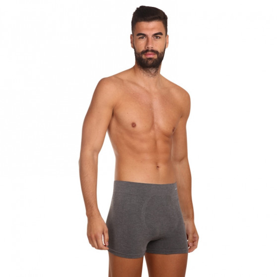 Herenboxershort Gino naadloos bamboe grijs (54005)