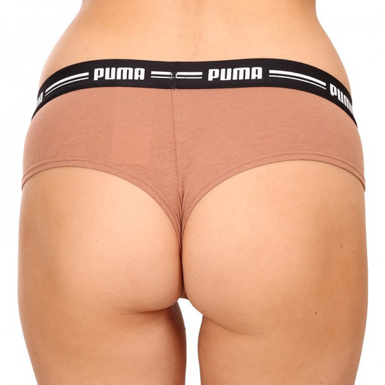 2PACK Braziliaanse Dames slip Puma bruin (603043001 010)