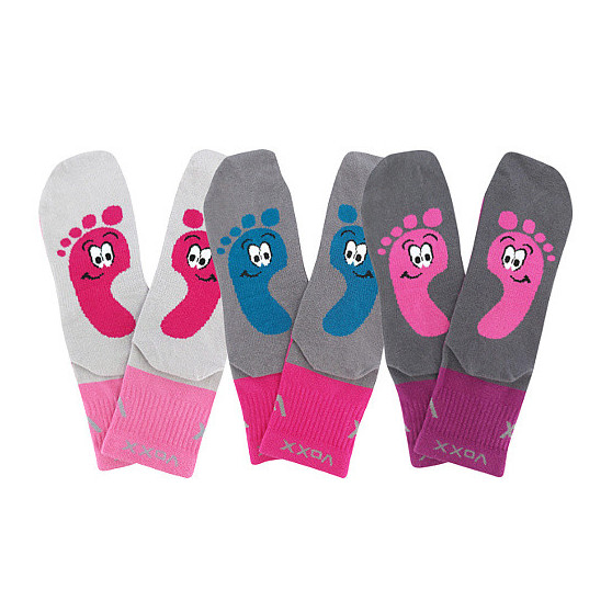 3PACK kindersokken Voxx veelkleurig (Barefootik-mix-girl)