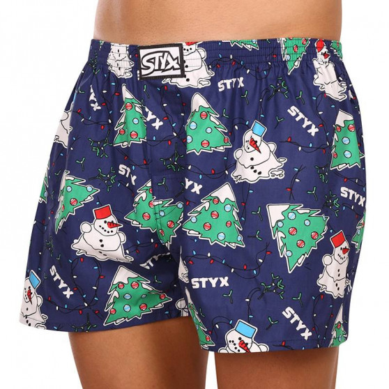 Herenboxershort Styx kunst klassieke rubber Kerstmis (A1450)