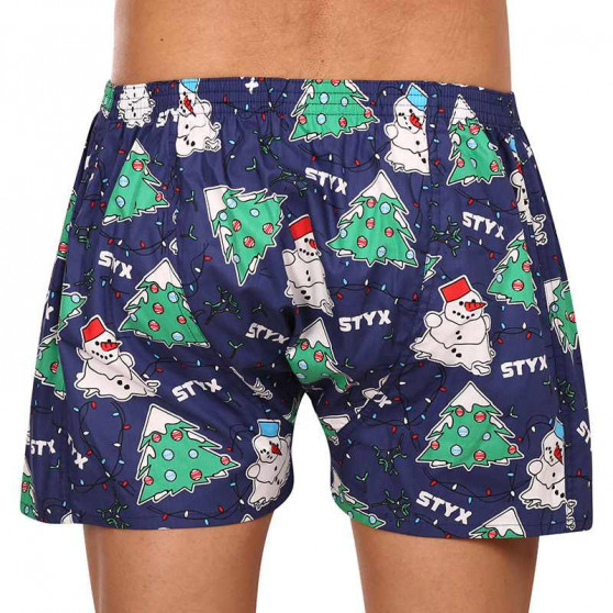 Herenboxershort Styx kunst klassieke rubber Kerstmis (A1450)