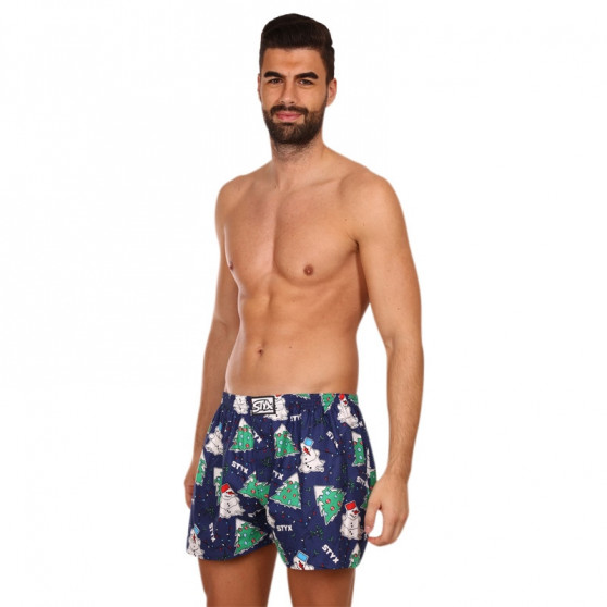 Herenboxershort Styx kunst klassieke rubber Kerstmis (A1450)