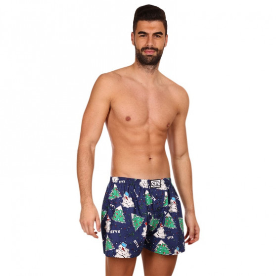 Herenboxershort Styx kunst klassieke rubber Kerstmis (A1450)