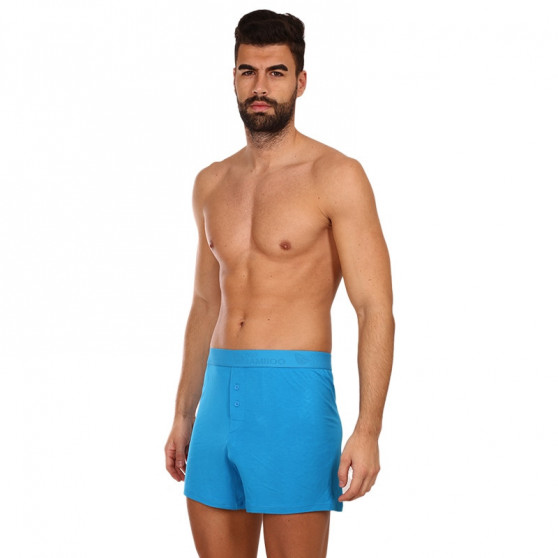 Herenboxershort Gino bamboe blauw (75195)