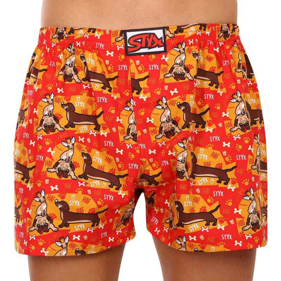 Herenboxershort Styx kunst klassieke rubberen honden (A1554)