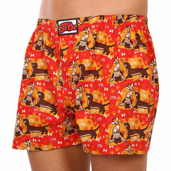 Herenboxershort Styx kunst klassieke rubberen honden (A1554)