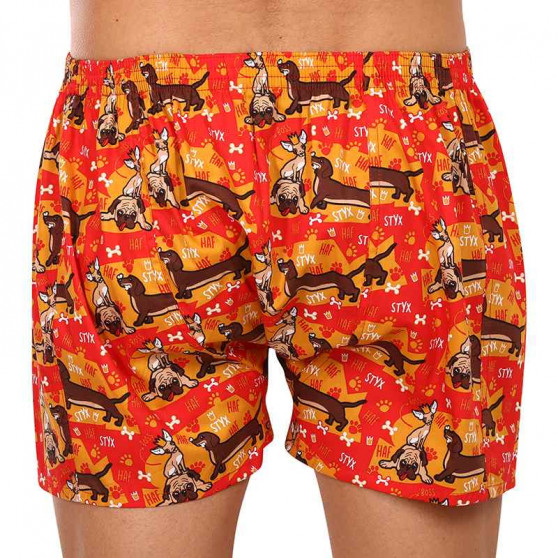 Herenboxershort Styx kunst klassieke rubberen honden (A1554)