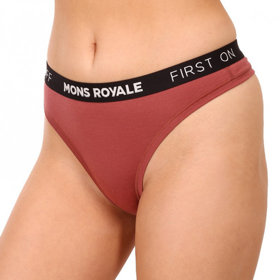 Dames string Mons Royale merino roze (100311-1015-240)