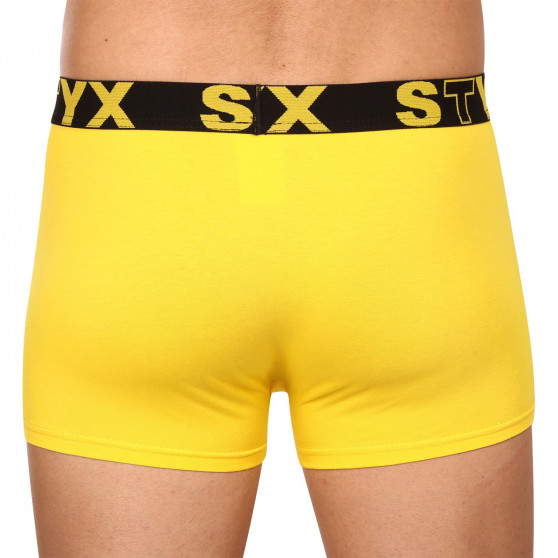 Herenboxershort Styx sportelastiek geel (G1068)