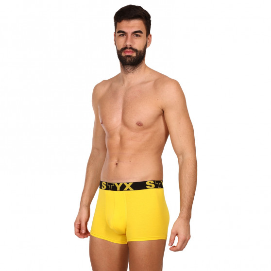 Herenboxershort Styx sportelastiek geel (G1068)