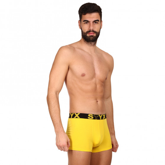 Herenboxershort Styx sportelastiek geel (G1068)