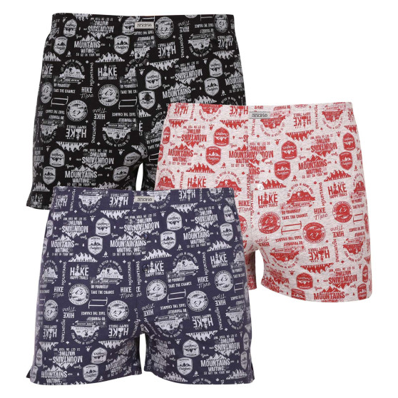 3PACK Herenboxershort Andrie veelkleurig (PS 5676)