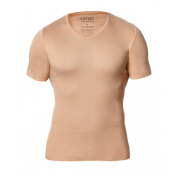 Heren onzichtbaar T-shirt Covert beige (145685-410)