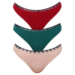 3PACK dames string Tommy Hilfiger veelkleurig (UW0UW03921 0WQ)