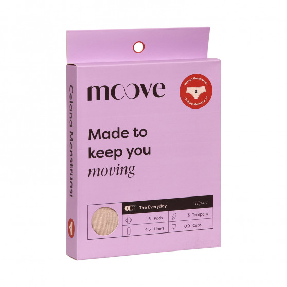 Dames menstruatieslip Moove bamboe beige (PHPMDR-ND)