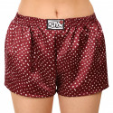 Damesboxershorts Styx klassiek elastisch satijn rood (L681)