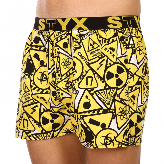 Herenboxershort Styx kunst sport rubber waarschuwing (B1350)