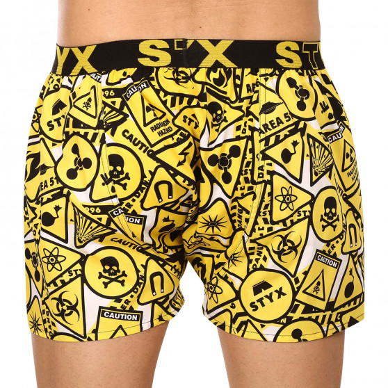 Herenboxershort Styx kunst sport rubber waarschuwing (B1350)