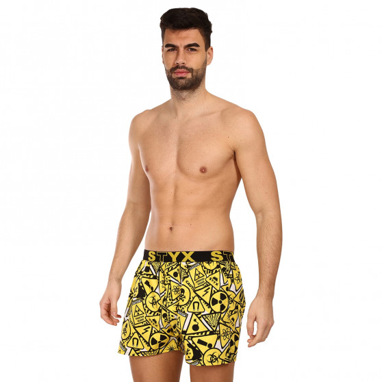 Herenboxershort Styx kunst sport rubber waarschuwing (B1350)