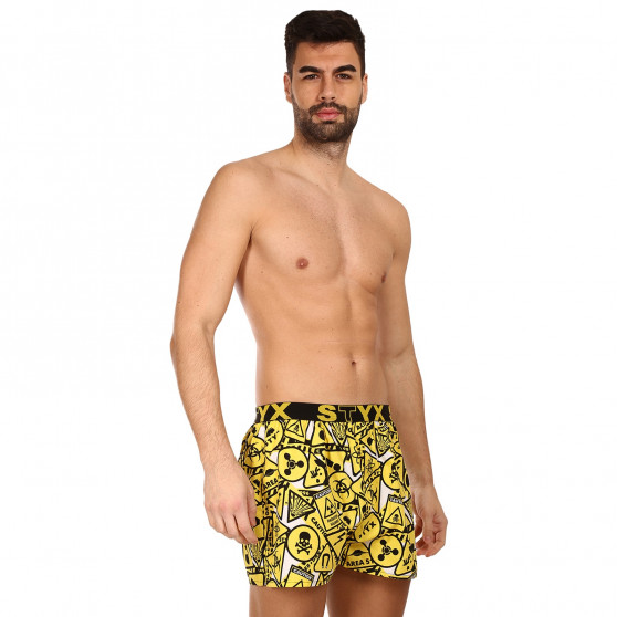 Herenboxershort Styx kunst sport rubber waarschuwing (B1350)