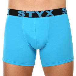 Herenboxershort Styx lang sportelastisch lichtblauw (U1169)