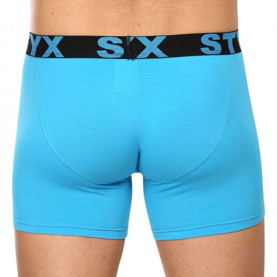 Herenboxershort Styx lang sportelastisch lichtblauw (U1169)