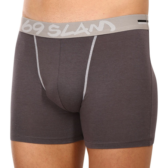 Herenboxershort 69SLAM fit bamboe effen (MBVPLN-DG)