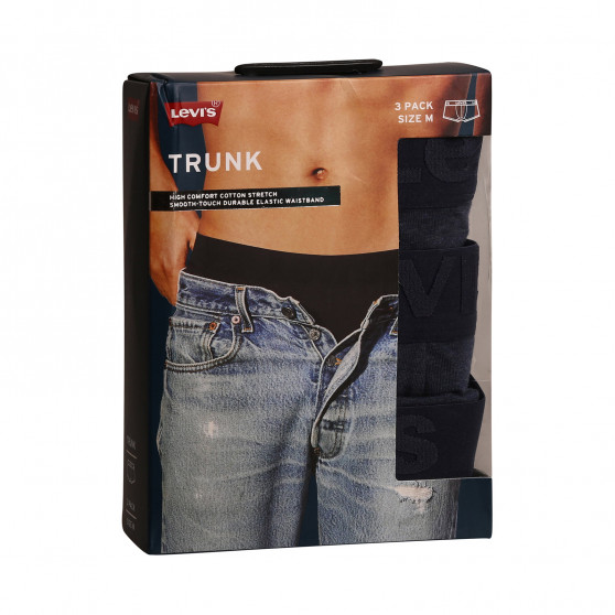 3PACK herenboxershort Levis blauw (905042001 008)