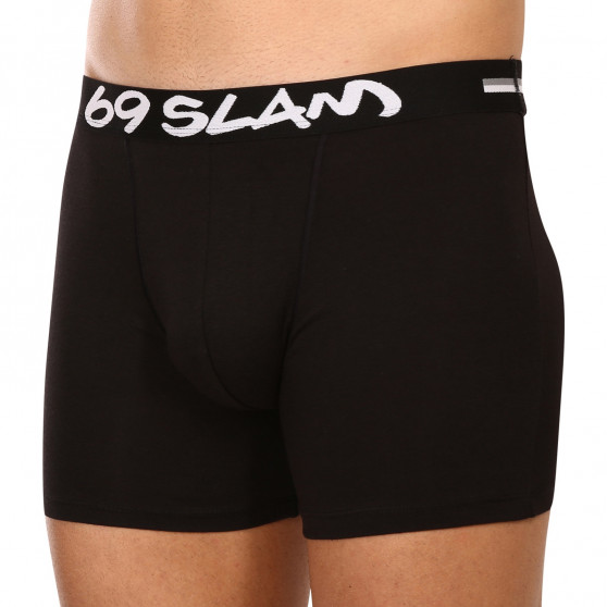 Herenboxershort 69SLAM fit bamboe effen (MBVPLN-BK)