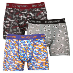 3PACK herenboxershort Benysøn bamboe multicolour (BENY-7010)