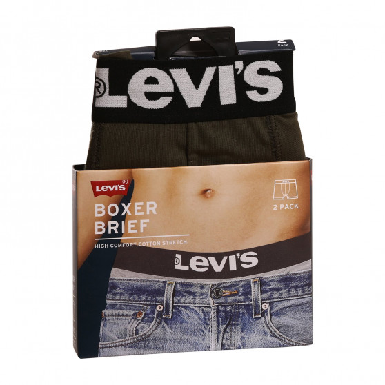 2PACK herenboxershort Levis groen (905001001 011)