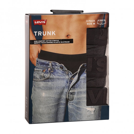 3PACK herenboxershort Levis grijs (905042001 007)