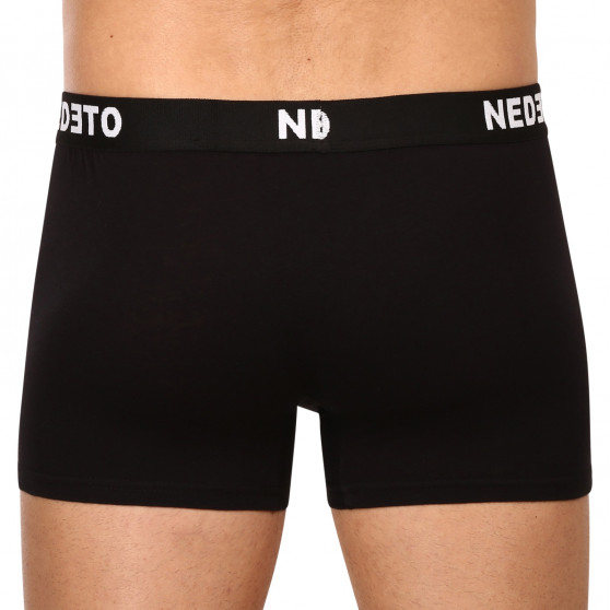 10PACK herenboxershort Nedeto zwart (10NDTB001-brand)