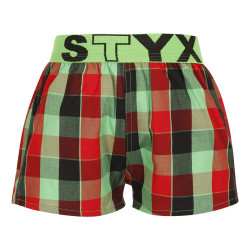 Kindershort Styx sportelastiek veelkleurig (BJ938)