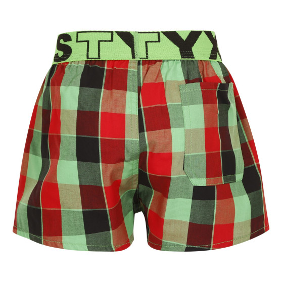 Kindershort Styx sportelastiek veelkleurig (BJ938)